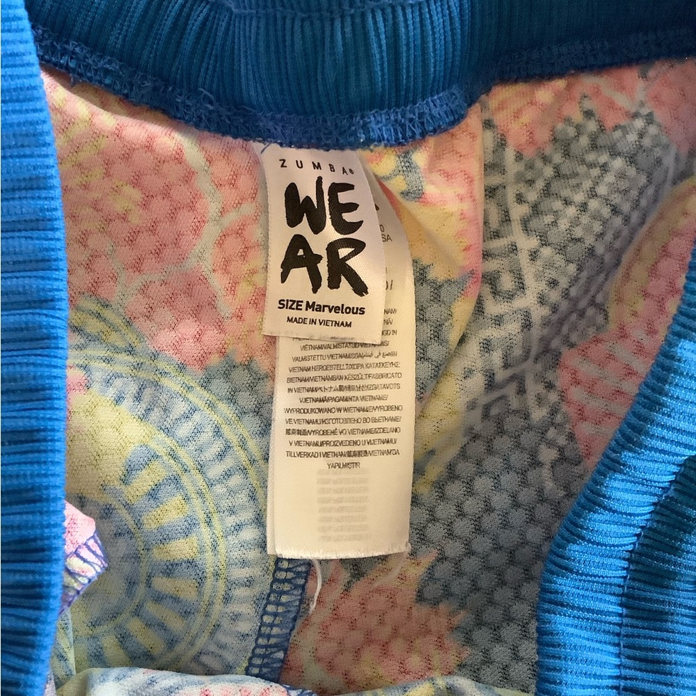 Zumba Fitness Blue Patterned Pants